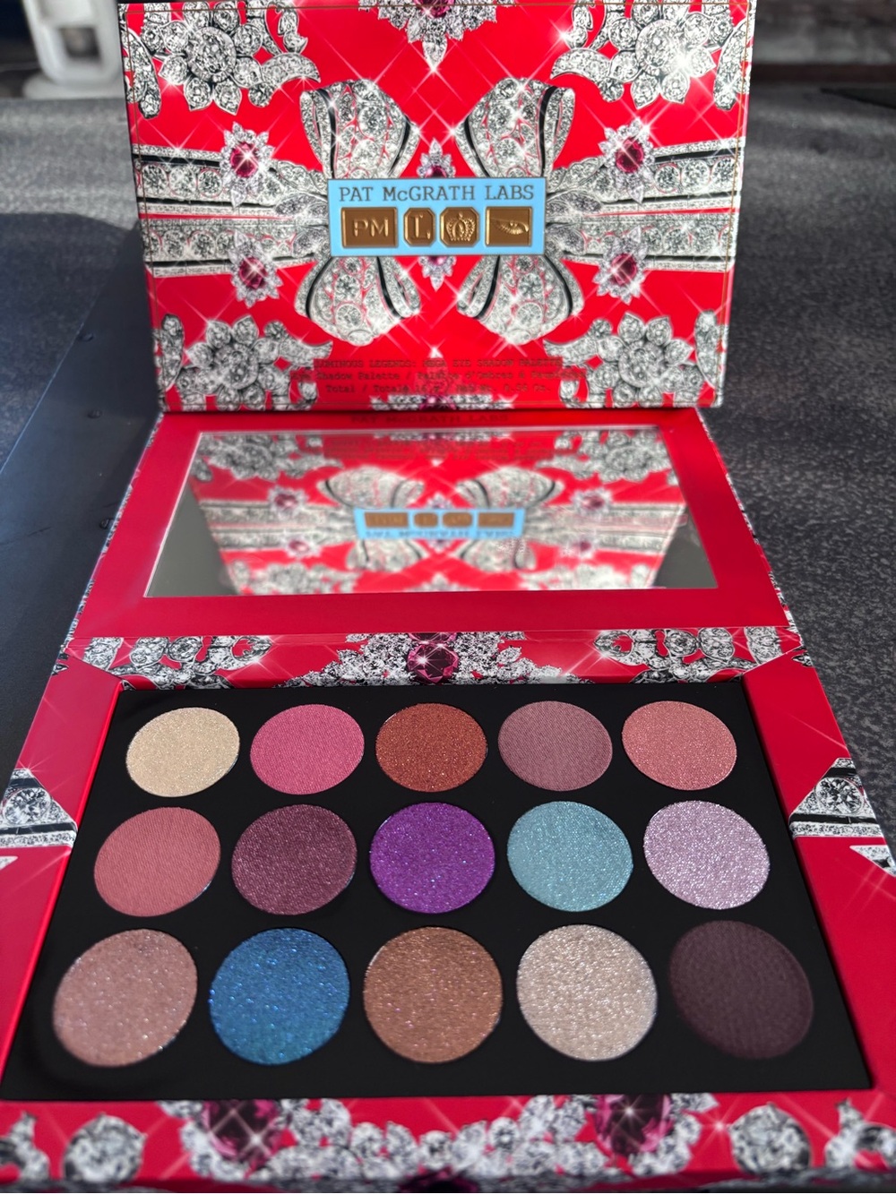 Pat McGrath Labs Eyeshadow Palette — Red & Gold Detailing